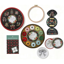 Verzauberte Weihnachts Erinnerungs Stick Set von Missouri Star DIY Weihnachts Handwerkset Bastelset mit Garn Anleitung