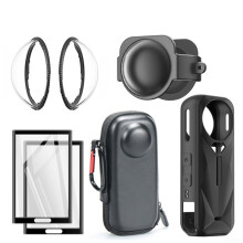 Camera Accessory Set With Hard Case Lens Guards Screen Protectors