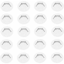 Multifunktionel udluftningsåbning i rustfrit stål, rustfri gitteråbning til nem installation i lukkede rum (20 stk.)