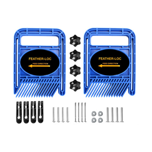 Multipurpose Double Featherboards Miter Gauge Slot-Blue