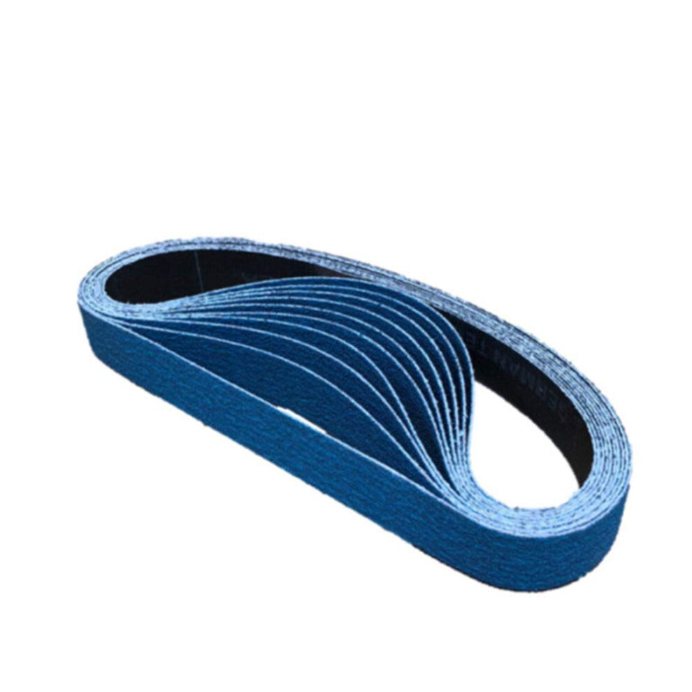 Sanding Belt Rubber Mandrel 20X520mm Zirconia Belts For Belt Sander En 10Pcs 40/60/80/120 Grit 9323874400129