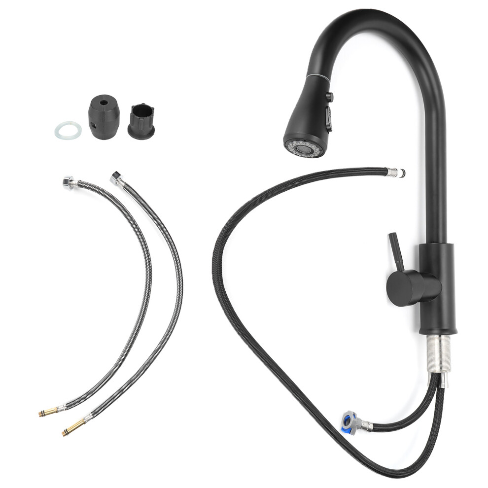 Faucet Supply Line, Stainless Steel Braided Flexible Hose With G1/2" Fip Connection, Universal Fit Water Supply Connector For Kitchen Bathroom Sink Fa 9466005096676