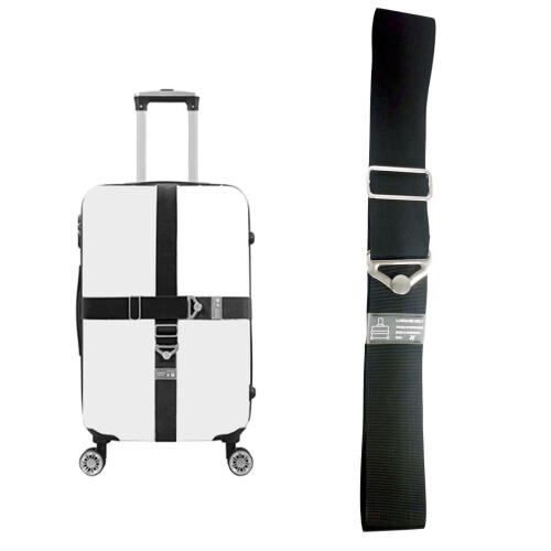 AntiSlip Suitcase Fastener Band High Strength Elastic-L Black 1