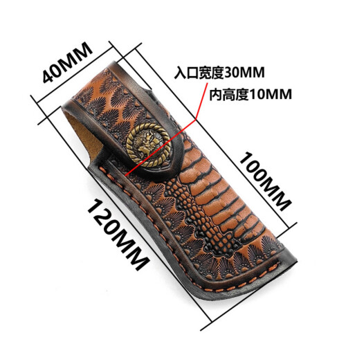 Leichte, ergonomische, authentische Leder-Gürtelscheide für 2