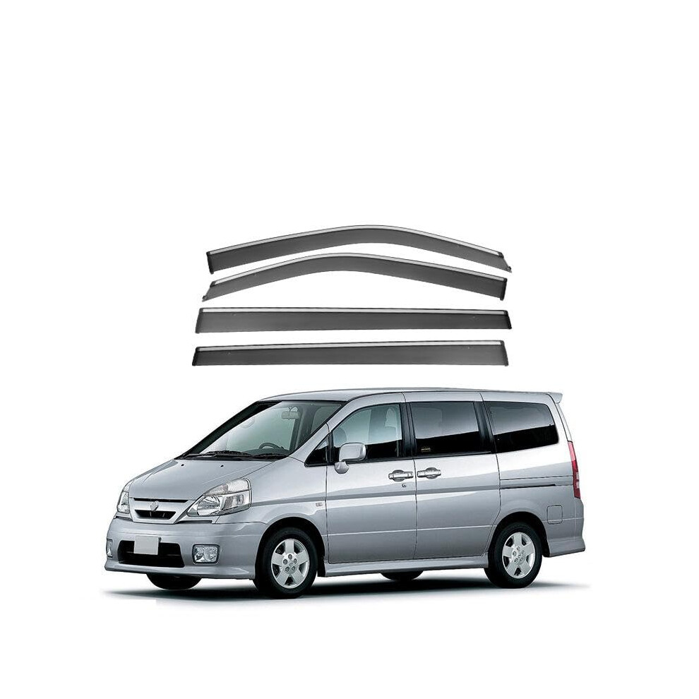 Car Wind Deflectors Rain Guards For Nissan Serena Mk2c24 19992005 4Pc Set Rain Protection 9323874400266