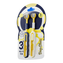 3 Sides Toothbrush Kids Autism Toothbrush-Silver ion brushed w