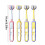 2pcs Three Sided Toothbrush Adults Training-Childrens threesid 2
