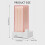 Automatic Cotton Pad Dispenser Wall Installable-Starry sky gray 4