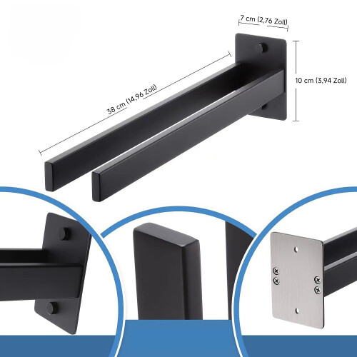 Ladder Design Towel Rack, Space-saving Wall Mounted With Strong Adhesion For Durable Use 1