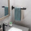 Ladder Design Towel Rack, Space-saving Wall Mounted With Strong Adhesion For Durable Use 4