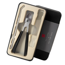 3-delige metalen nagelknipper Anti-spat nageltrimmer-zwart