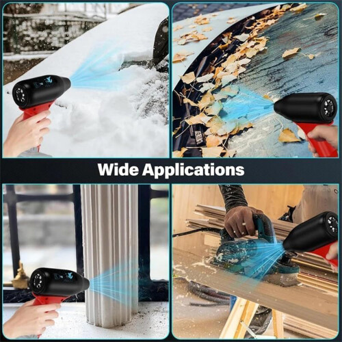 Delicate Handheld Blower 3 Speed Changeable High Velocities 2