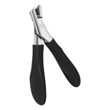 Roestvrijstalen teennagelknipper, nagelknipper met brede-Zwart