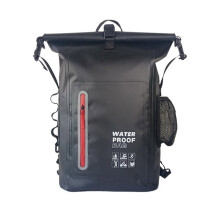 PVC Rucksack For Adventure Travel Use Water Resistant-Black