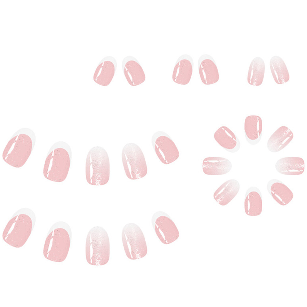24Pcs Almond Fake Nail Press On Nail Artificial Nail False Nail