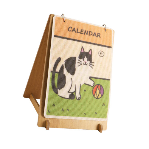 Calendrier de bureau multifonctionnel de planche à gratter de