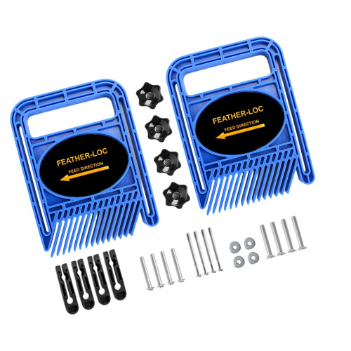 Woodworking Handsaw Table Safety Tool Featherboards Set-Blue