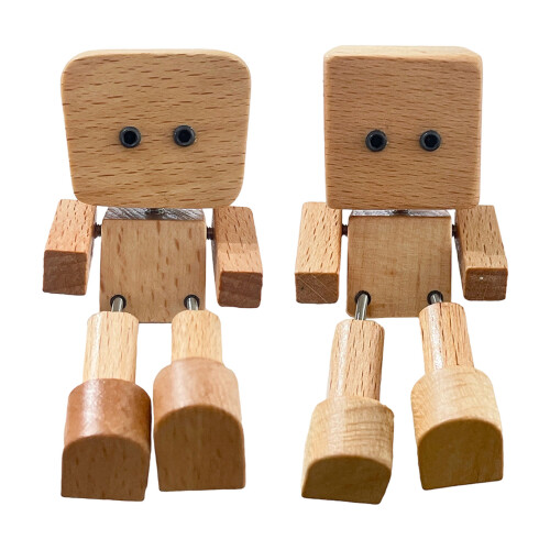 Shaking Feet Wooden Doll,Shaking Man-square down payment 1