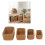 4/5Pcs Space Saving Stackable Baskets for Woven Storage-C 3