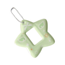 1 inch fotokaarthouder met sleutelhanger stervorm-Groente