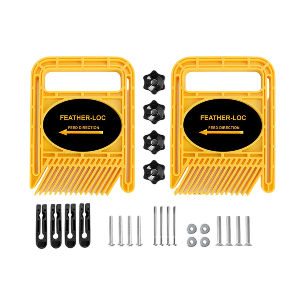 Featherboards Miter Gauge Slot Woodworking Tool For-Yellow 7751000459871