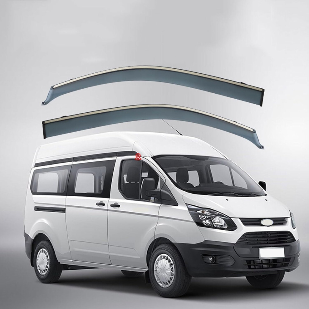 Wind Deflectors Rainproof Ventilation And Wind Noise Reduction Visors For Ford Transit Mk4 2017+ 9323874400594