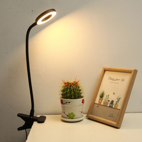 Verstelbare led-clip-on-bureaulamp Oplaadbaar-Zwart 2