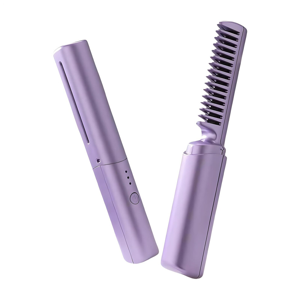 Ceramic Hairdressing Comb | Electric AntiStatic Styler | Heated Hair Straightener Brush | Professional Wig Care Tool