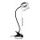 Verstelbare led-clip-on-bureaulamp Oplaadbaar-Zwart 4