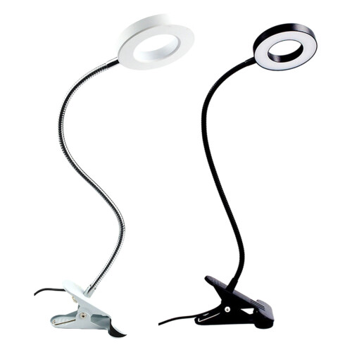 Verstelbare kleine bureaulamp Verlichting LED-bureau-zilver 1