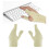 2 Straps Adjustable Thumb Support Glove Unisex Soft-Left color 2