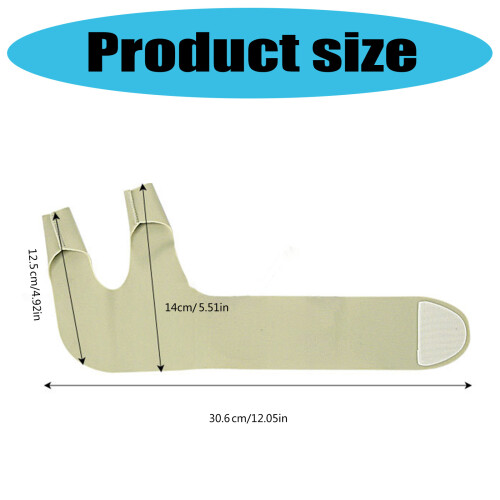 2 Straps Adjustable Thumb Support Glove Unisex Soft-Left color 2
