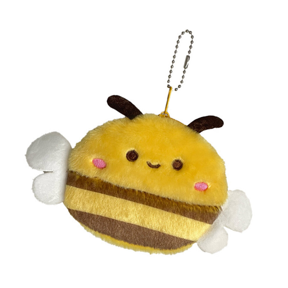 Lovely Bees Change Purse Coin Pouch Pendant Plush Coin Purse