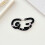 Creatieve acryl karabijnhaak clip sleutelhanger voor-Wit 5