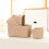 Pack of 4/5 Space Efficient Stackable Baskets with Natural-A 5