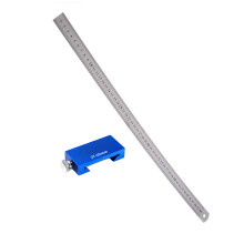 Heavy-duty timmermanslay-outtool met-50cm stalen liniaal