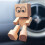 Schüttelnde hölzerne Mannfiguren,-12 Emoticon-Pakete mit 6