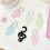 Acryl Star Note Vorm Karabijnhaak Clips Kaarthouder-Roze 6