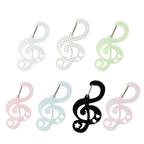Acryl Star Note Vorm Karabijnhaak Clips Kaarthouder-Roze 1