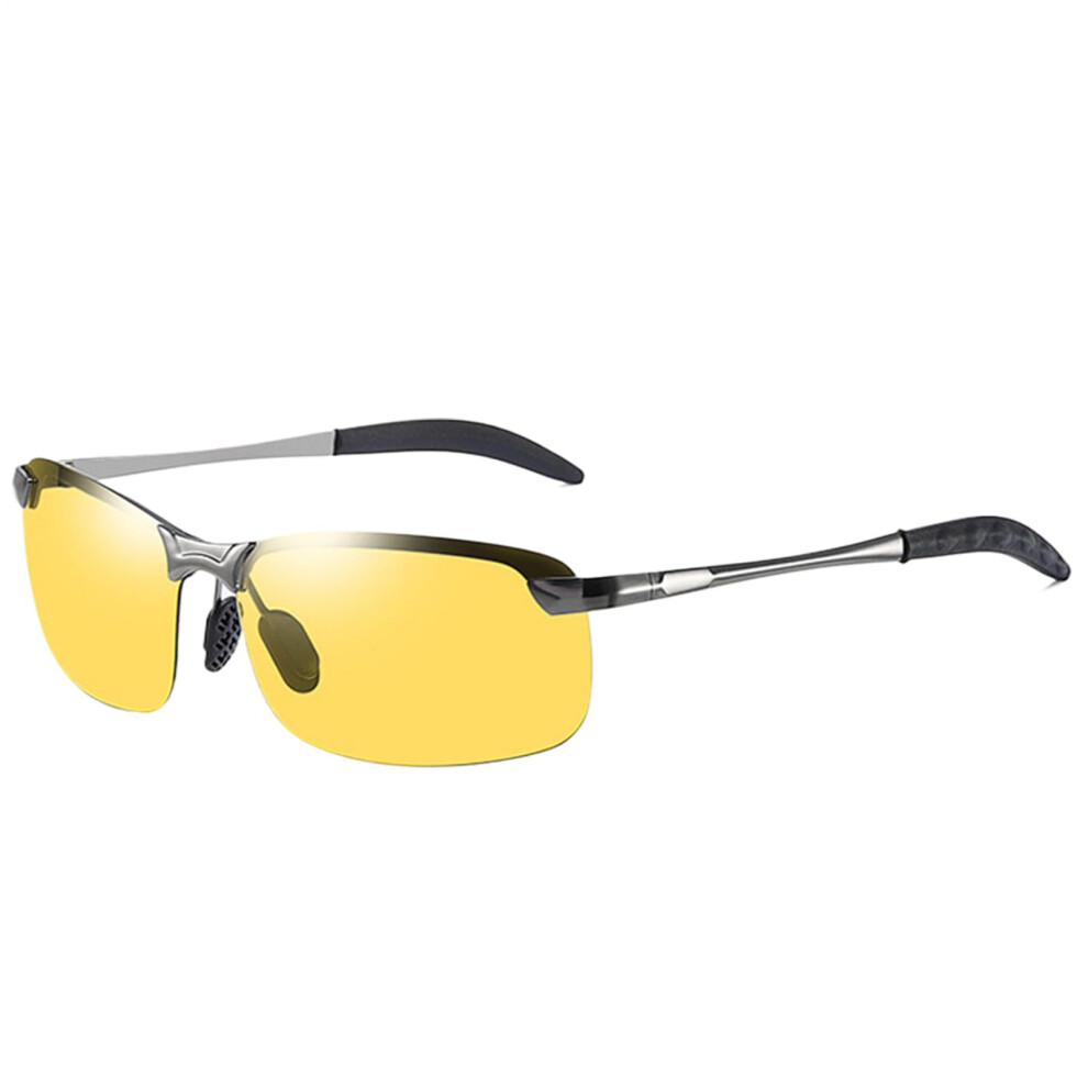 Transition Safety Glasses Polarized Uv400 Protection Antiglare Driving Goggles Yellow Outdoor 9323874400815