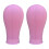 2 stuks multifunctionele canvas mannequin hoofd-Roze 22 inch 1