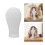2 stuks multifunctionele canvas mannequin hoofd-Roze 22 inch 3