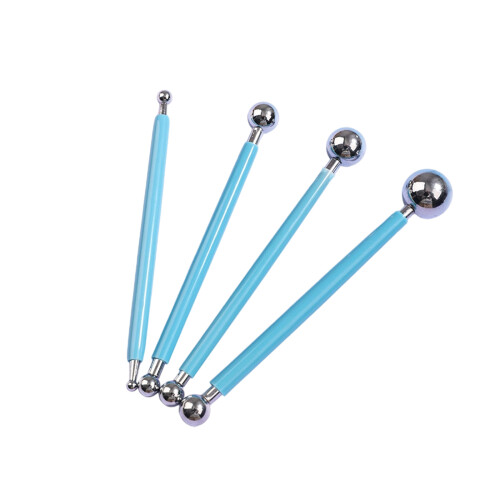 4Pcs Double Head Clay Dotting Pen Double Ended Pottery-Blue