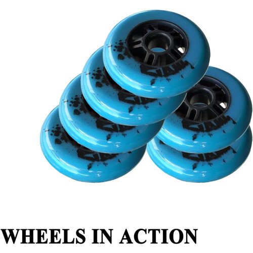 Inline Skate Wheels 100mm 85A Orange Without Bearing 8Pack Replacement For Roller Skate Wheel Replacement 2