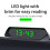 Solar Powered Car Clock with Temperature and Date Display, Digital Dashboard Timepiece 4