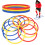40 cm tragbare Fußball-Trainingsringe für 9