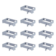 Poubelles magnétiques en plastique pliables,-Gris clair