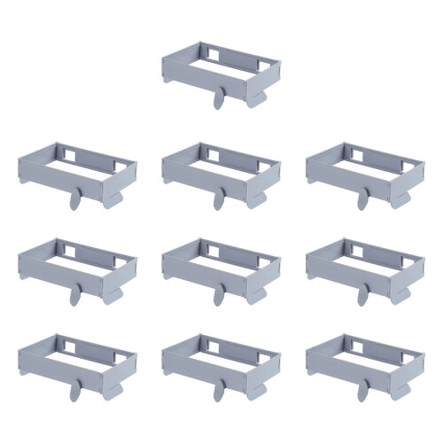 Poubelles magnétiques en plastique pliables,-Gris clair