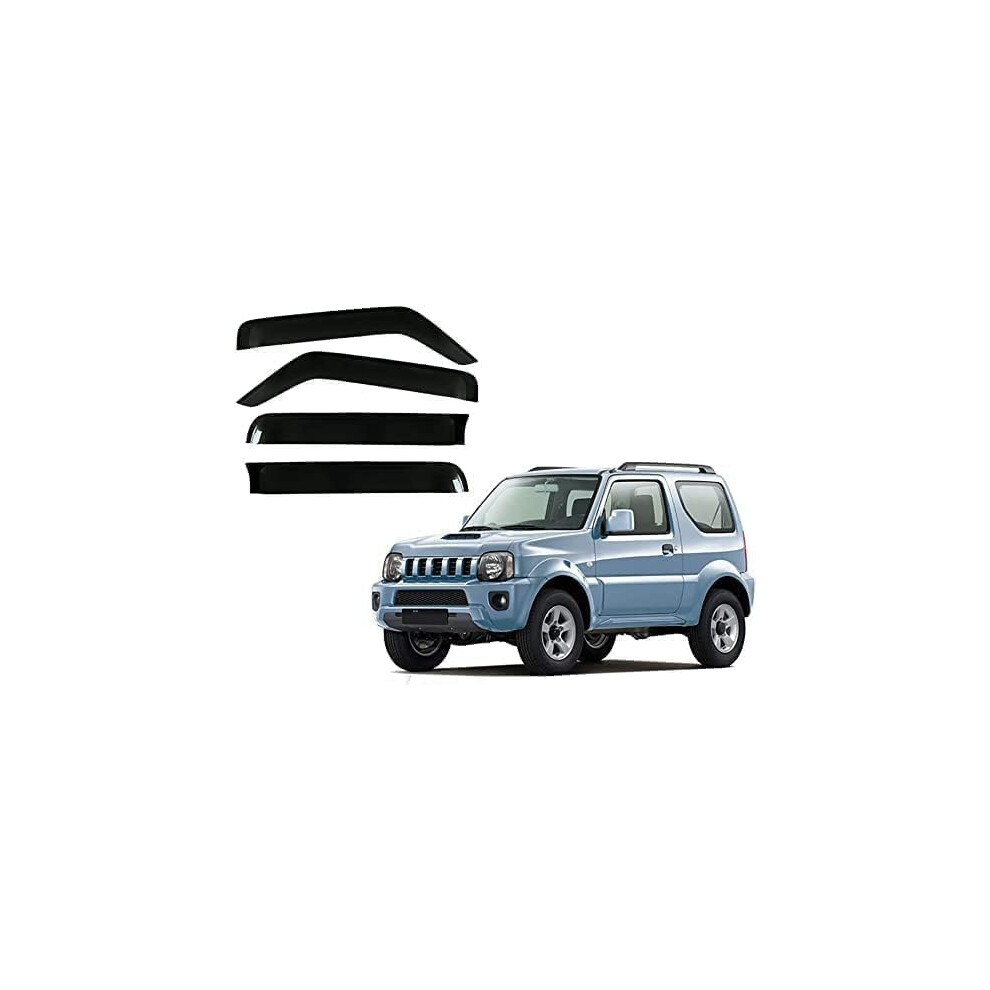 Car Wind Deflectors Rain Guard Window Visors For Suzuki Jimny Mk3 Jb23 Jb53 20052018 Allweather 9323874401089