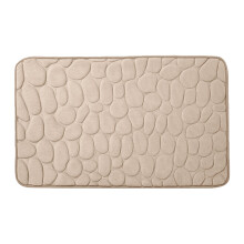 Ciottoli accoglienti: tappetino da bagno super assorbente con memory foam, retro antiscivolo per la sicurezza in bagno, facile da pulire con
